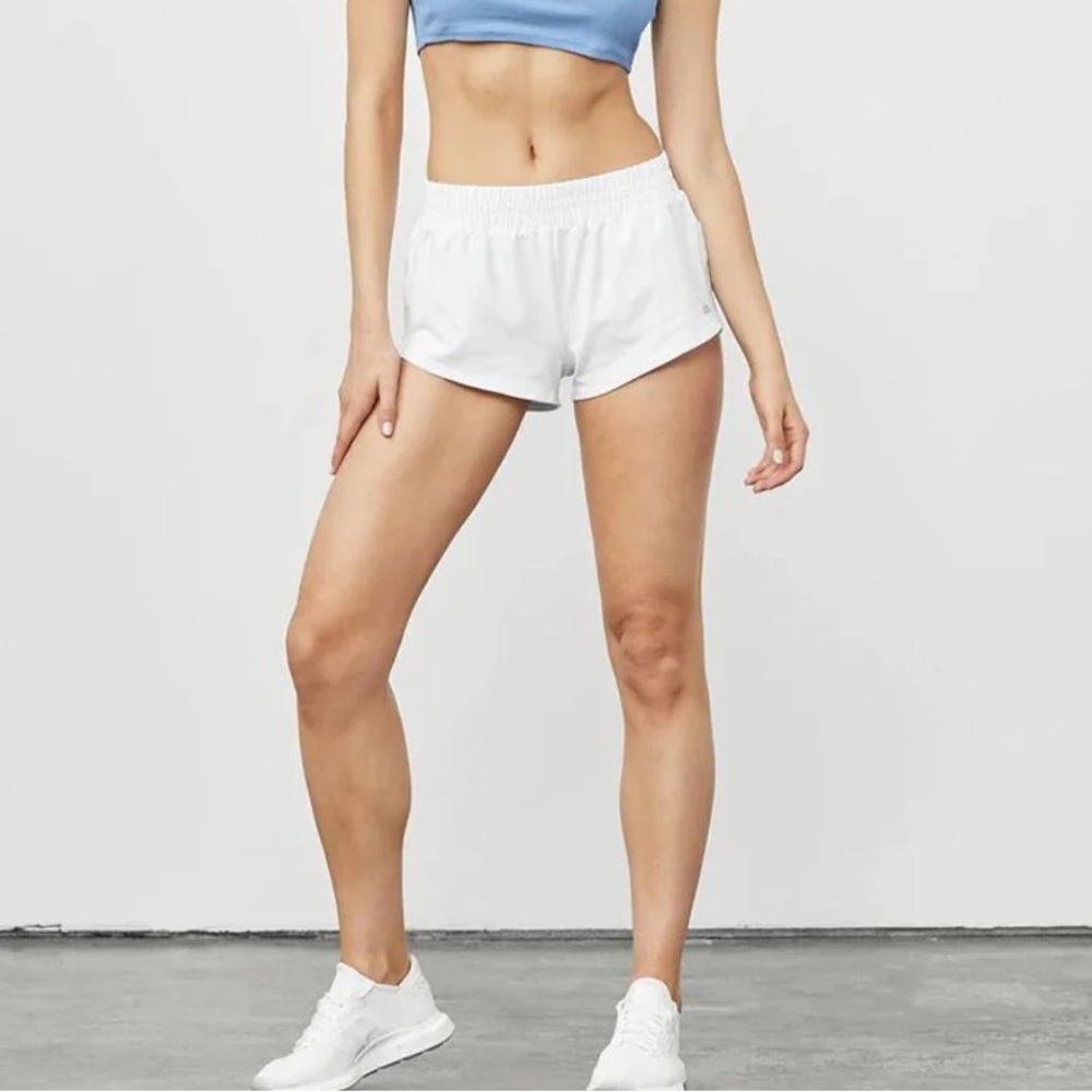 ALO Yoga White Dolphin Shorts M